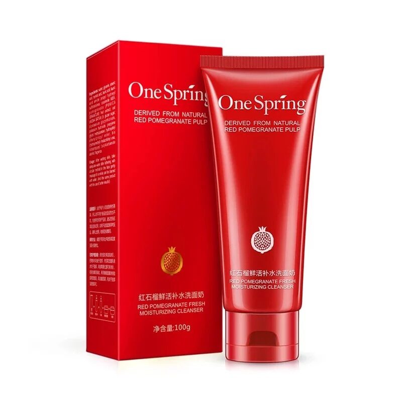 OneSpring Red Pomegranate Facial Cleanser