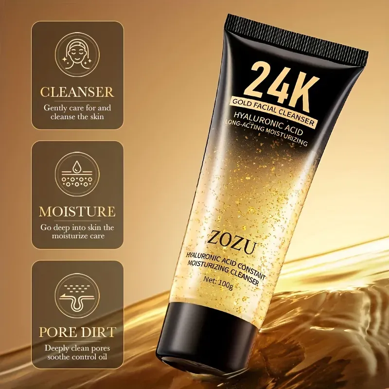 ZOZU 24k Gold Cleanser Clean & Moisturizing Skin