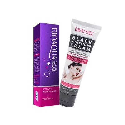 Dr Rashel Black Whitening Cream and Bioaqua Pink Cream - Pack of 2