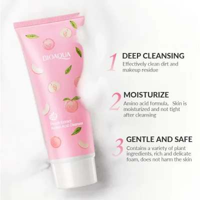 Bioaqua Peach Extract Amino Acid Cleanser