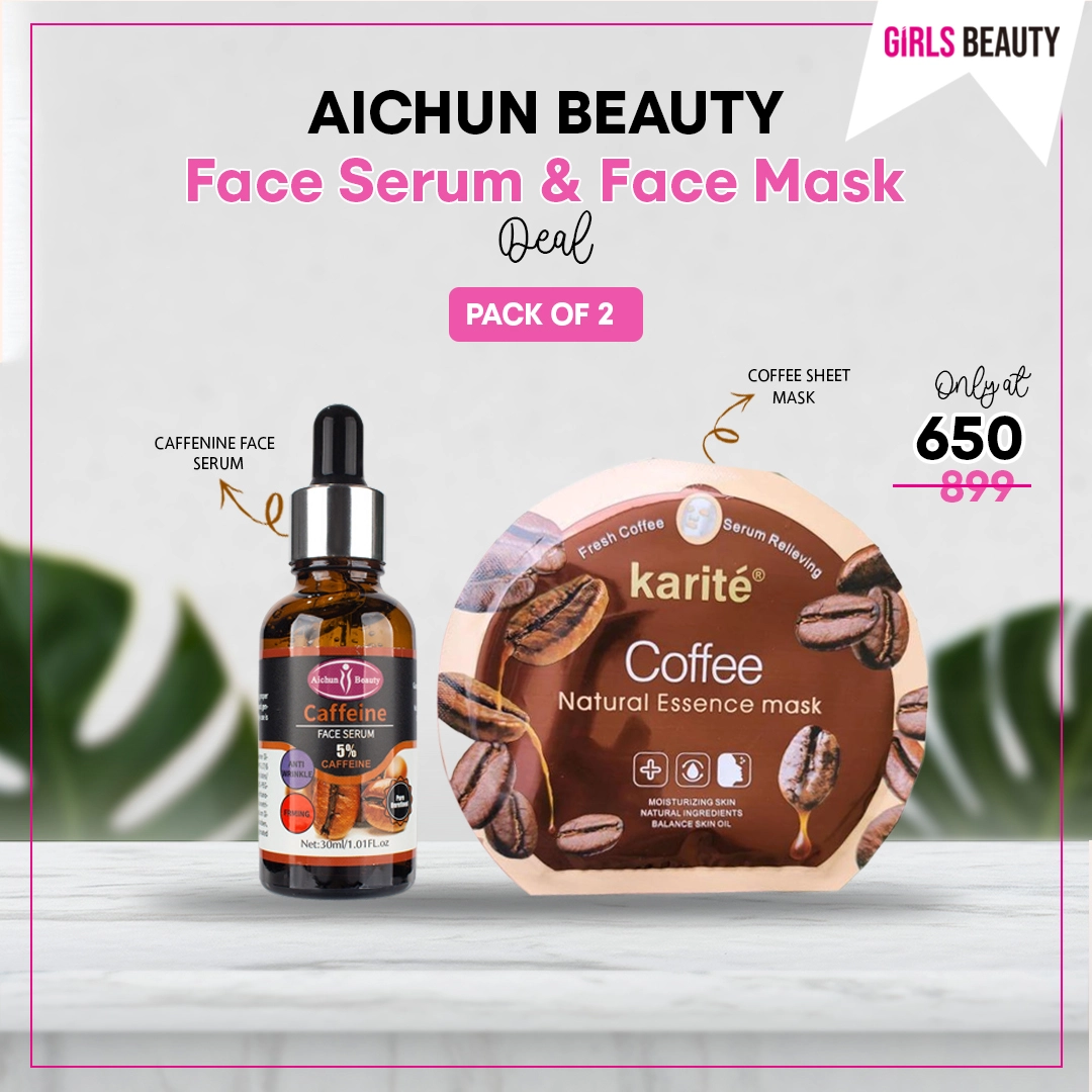 Pack of 2 Face Serum & Coffee Mask