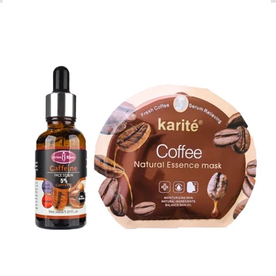 Pack of 2 Face Serum & Coffee Mask