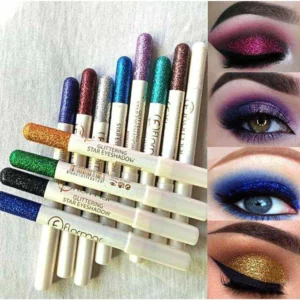 Pack of 12 Flormar Glitter Eye Shadow Pencil