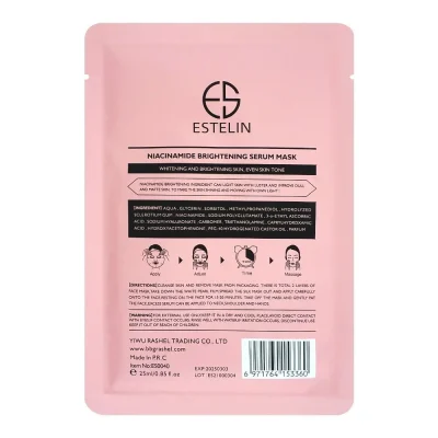 Estelin Niacinamide Brightening Serum Sheet Mask
