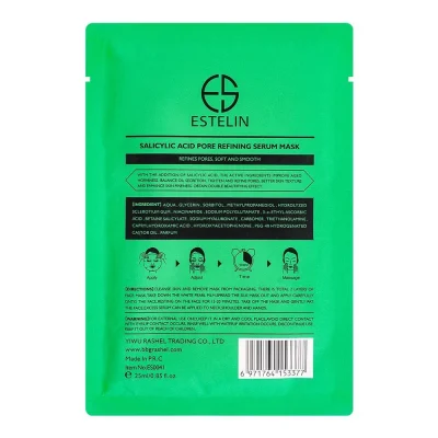 Estelin Salicylic Acid Pore Refining Serum Sheet Mask