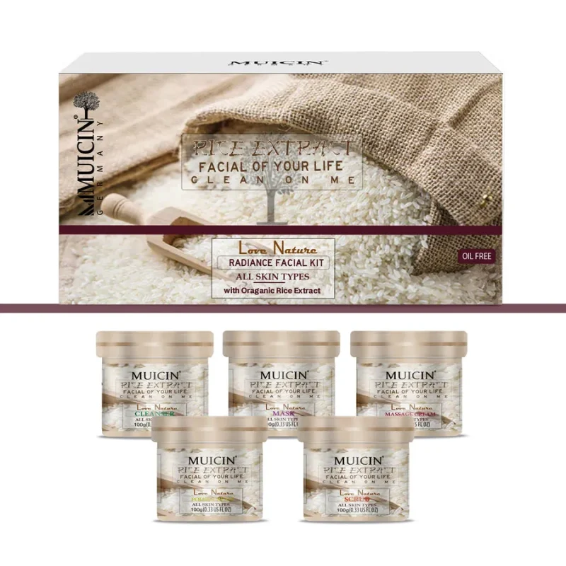 MUICIN Rice Extract Radiant Facial Kit 5 Steps