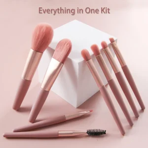 Makeup Brushes with Bag – 8 PCS