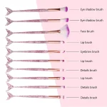 Mermaid Makeup Brushes Set