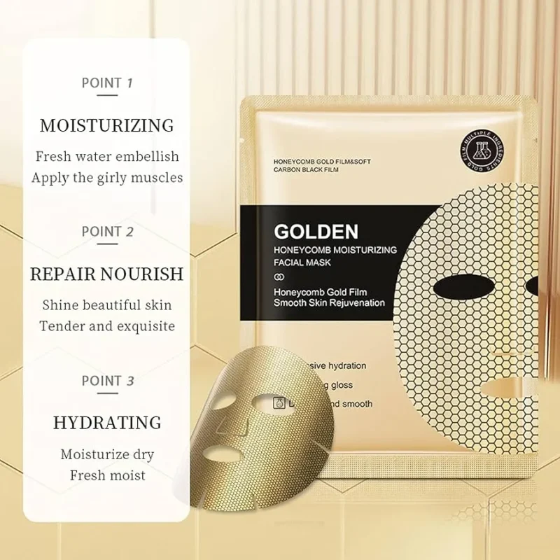 SADOER 24K Gold Hydrating Gloss Facial Masks