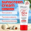 Disaar Sunscreen Cream Spf 50 + Uva/Uvb Protection Retinol & Lemon Extract