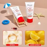 Disaar Sunscreen Cream Spf 50 + Uva/Uvb Protection Retinol & Lemon Extract