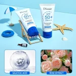 Disaar Sunscreen Cream Uva/Uvb Protection Salicylic Acid & Rose Extract – Spf 50