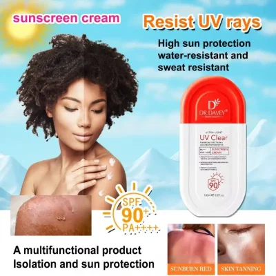 Dr Davey Ultra light UV Clear Sunscreen Cream SPF 90 PA+++ UVA/UVB 100ml