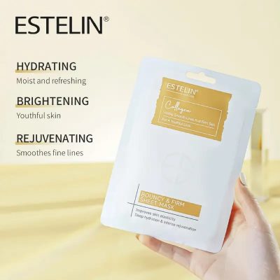 Estelin Collagen Bouncy & Firm Sheet Mask 25g