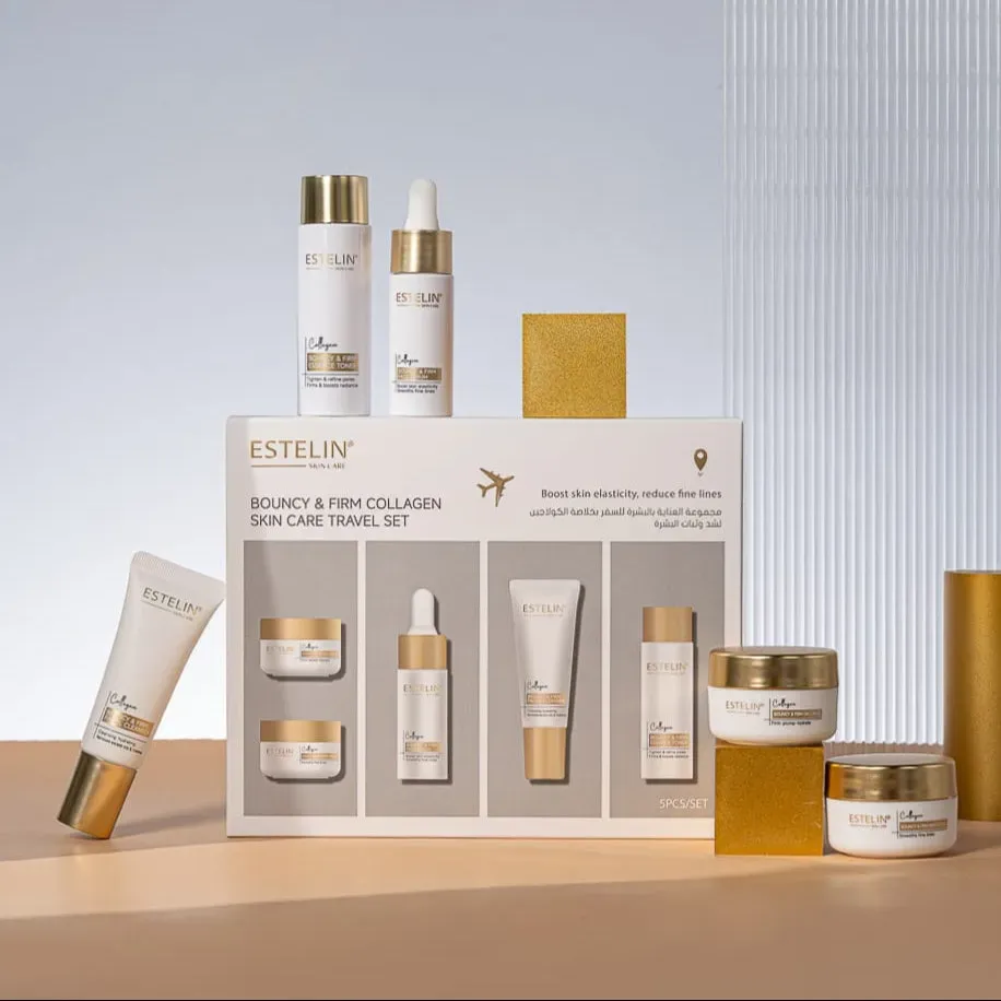 Estelin Bouncy & Firm Collagen Skin Care Travel Set – 5 Pcs - Image 2