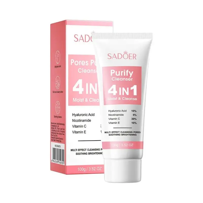 SADOER 4 IN 1 Whitening & Moisturizing Facial Cleanser