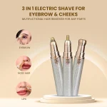 3 in 1 Rechargeable Hair Remover & Eyebrow Trimmer