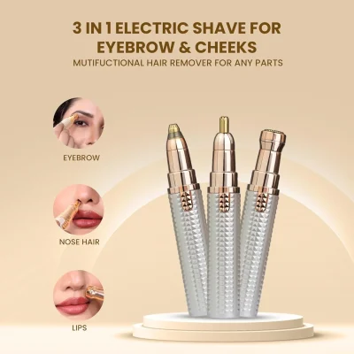 3 in 1 Rechargeable Hair Remover & Eyebrow Trimmer